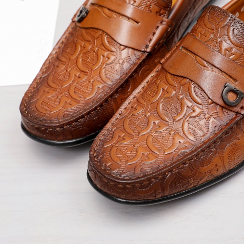 Replica Salvatore Ferragamo Leather Shoes For Men #981205 $68.00 USD for Wholesale