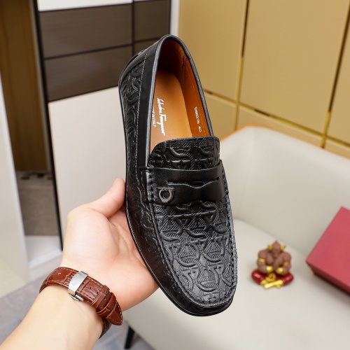 Replica Ferragamo Salvatore FS Leather Shoes For Men #981206 $68.00 USD for Wholesale