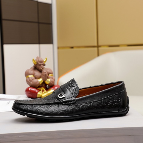 Replica Salvatore Ferragamo Leather Shoes For Men #981206 $68.00 USD for Wholesale