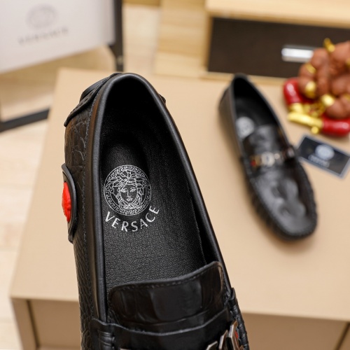 Replica Versace Leather Shoes For Men #981248 $68.00 USD for Wholesale