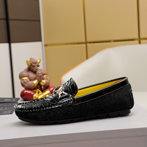 Replica Versace Leather Shoes For Men #981249 $68.00 USD for Wholesale