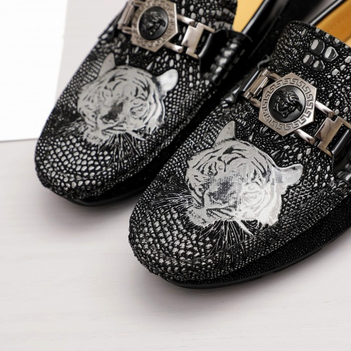 Replica Versace Leather Shoes For Men #981272 $72.00 USD for Wholesale