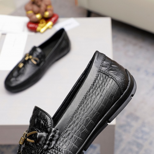 Replica Salvatore Ferragamo Leather Shoes For Men #981287 $72.00 USD for Wholesale