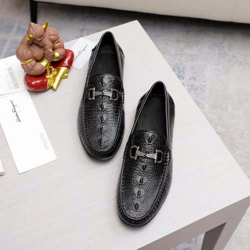 Replica Ferragamo Salvatore FS Leather Shoes For Men #981289 $72.00 USD for Wholesale