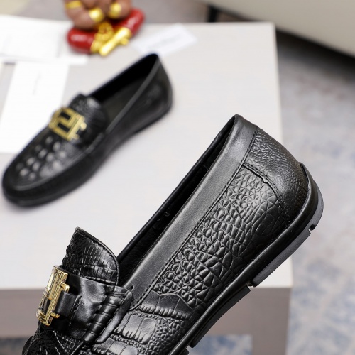 Replica Salvatore Ferragamo Leather Shoes For Men #981290 $72.00 USD for Wholesale
