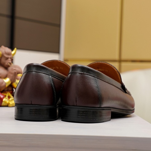 Replica Salvatore Ferragamo Leather Shoes For Men #981308 $82.00 USD for Wholesale