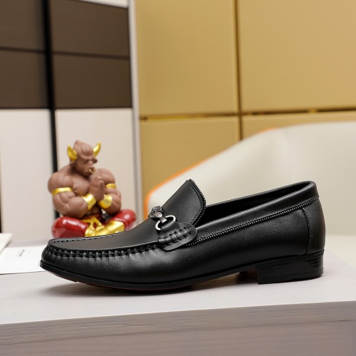Replica Salvatore Ferragamo Leather Shoes For Men #981309 $82.00 USD for Wholesale