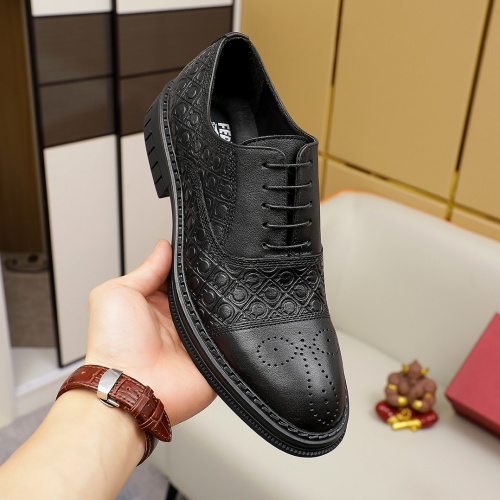 Replica Ferragamo Salvatore FS Leather Shoes For Men #981332 $82.00 USD for Wholesale