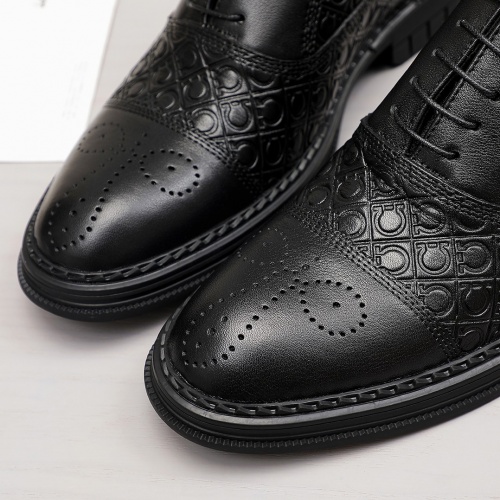 Replica Ferragamo Salvatore FS Leather Shoes For Men #981332 $82.00 USD for Wholesale