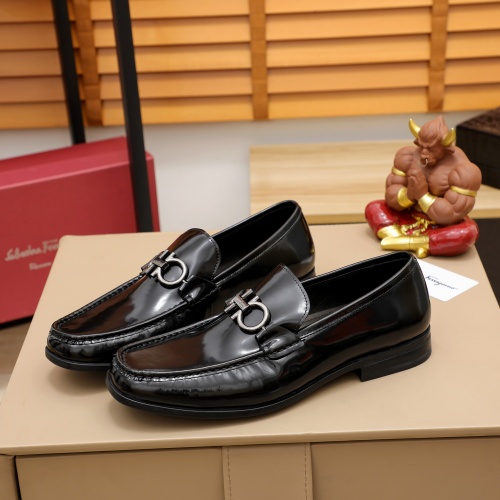 Replica Ferragamo Salvatore FS Leather Shoes For Men #981340 $102.00 USD for Wholesale