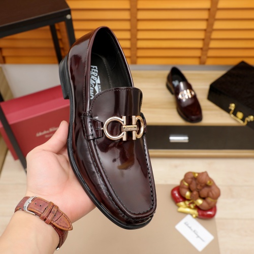 Replica Ferragamo Salvatore FS Leather Shoes For Men #981341 $102.00 USD for Wholesale