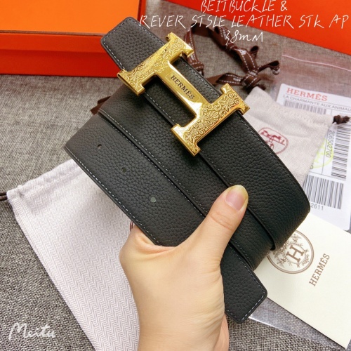 Replica Hermes AAA Quality Belts For Men #981465 $56.00 USD for Wholesale