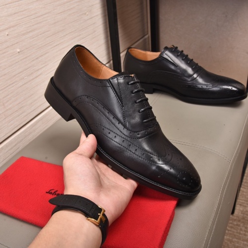 Replica Ferragamo Salvatore FS Leather Shoes For Men #982245 $98.00 USD for Wholesale