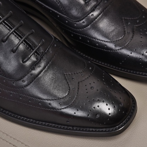 Replica Salvatore Ferragamo Leather Shoes For Men #982245 $98.00 USD for Wholesale
