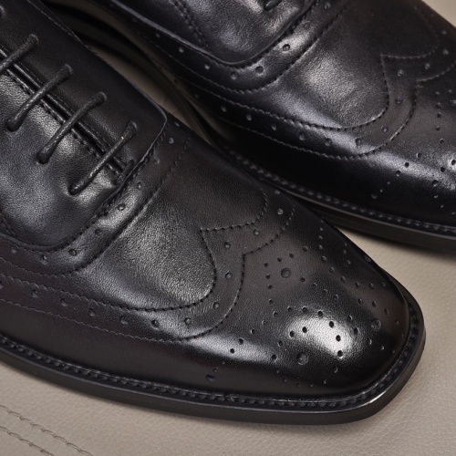 Replica Salvatore Ferragamo Leather Shoes For Men #982245 $98.00 USD for Wholesale