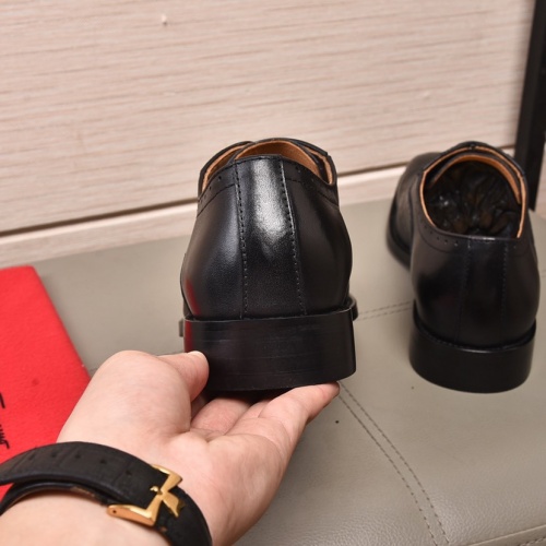 Replica Salvatore Ferragamo Leather Shoes For Men #982245 $98.00 USD for Wholesale