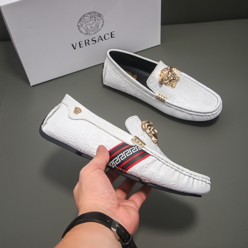 Replica Versace Leather Shoes For Men #982369 $68.00 USD for Wholesale