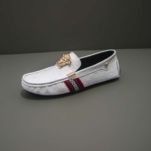 Replica Versace Leather Shoes For Men #982369 $68.00 USD for Wholesale
