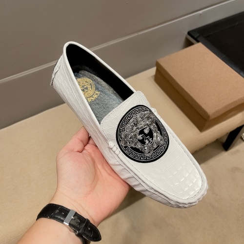 Replica Versace Leather Shoes For Men #982371 $68.00 USD for Wholesale