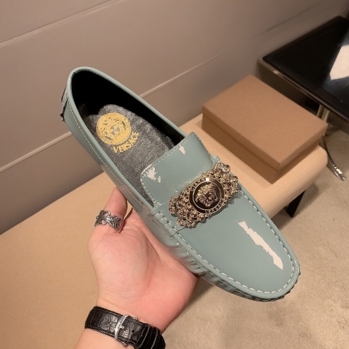 Replica Versace Leather Shoes For Men #982374 $68.00 USD for Wholesale