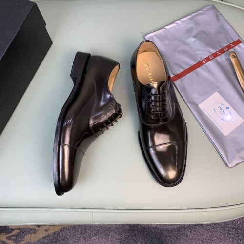 Prada Leather Shoes For Men #982385 $165.00 USD, Wholesale Replica Prada Leather Shoes