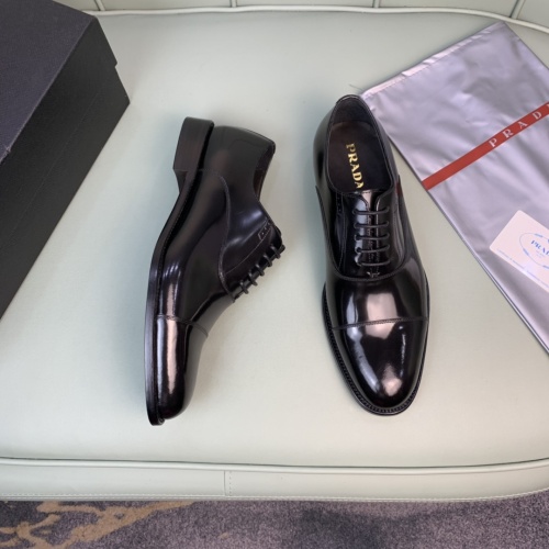 Prada Leather Shoes For Men #982388 $165.00 USD, Wholesale Replica Prada Leather Shoes