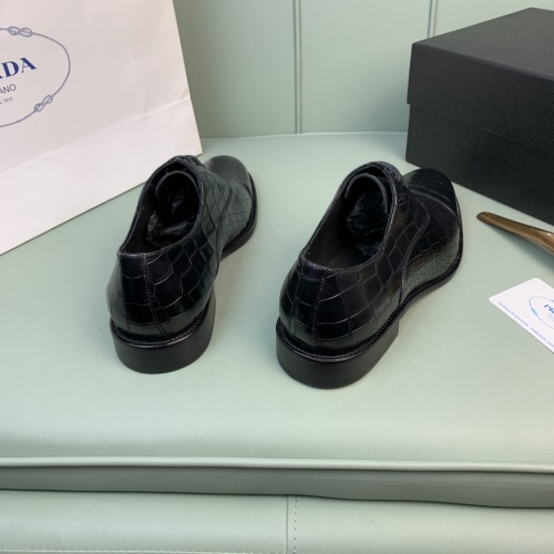 Replica Prada Leather Shoes For Men #982394 $172.00 USD for Wholesale