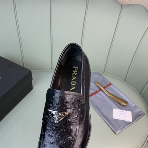 Replica Prada Leather Shoes For Men #982395 $172.00 USD for Wholesale