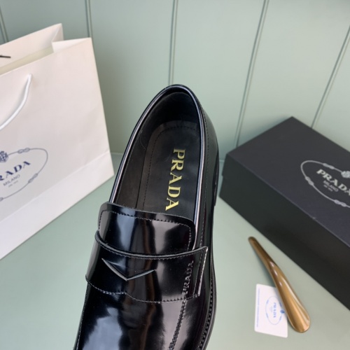 Replica Prada Leather Shoes For Men #982401 $172.00 USD for Wholesale