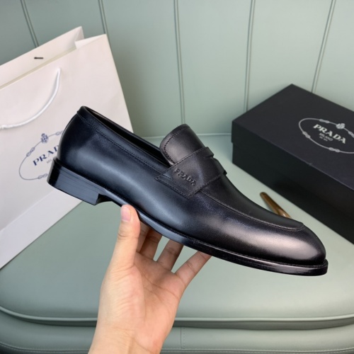 Replica Prada Leather Shoes For Men #982402 $172.00 USD for Wholesale