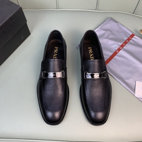 Replica Prada Leather Shoes For Men #982403 $172.00 USD for Wholesale