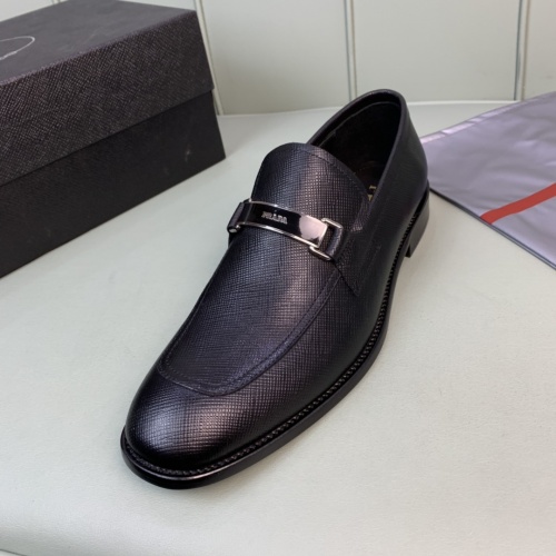 Replica Prada Leather Shoes For Men #982403 $172.00 USD for Wholesale