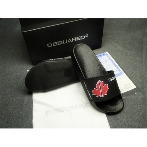Replica Dsquared Slippers For Men #982475 $39.00 USD for Wholesale
