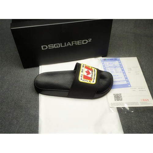Replica Dsquared Slippers For Men #982476 $39.00 USD for Wholesale