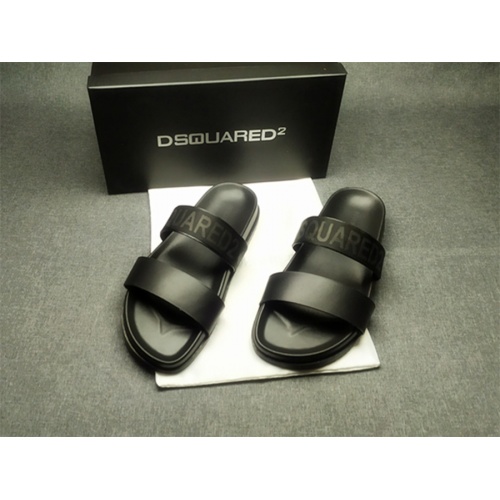 Replica Dsquared Slippers For Men #982490 $42.00 USD for Wholesale