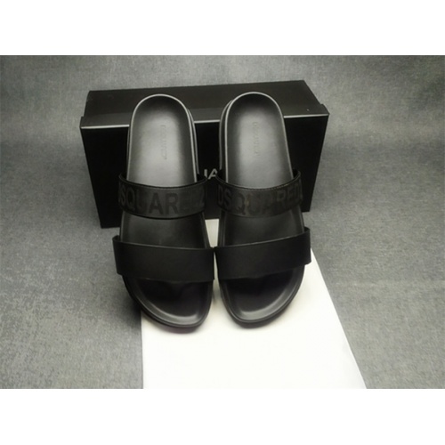 Replica Dsquared Slippers For Men #982490 $42.00 USD for Wholesale