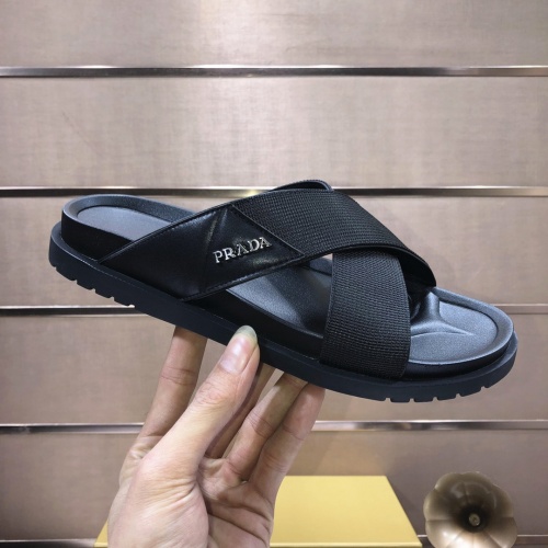 Replica Prada Slippers For Men #982566 $60.00 USD for Wholesale