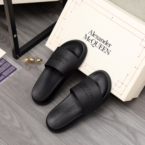 Replica Alexander McQueen Slippers For Men #982662 $45.00 USD for Wholesale
