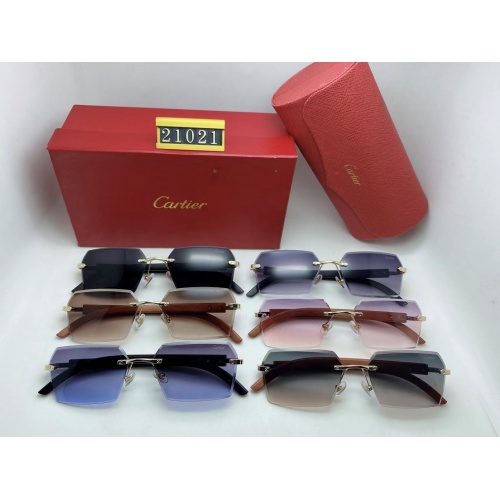 Replica Cartier Fashion Sunglasses #982927 $32.00 USD for Wholesale
