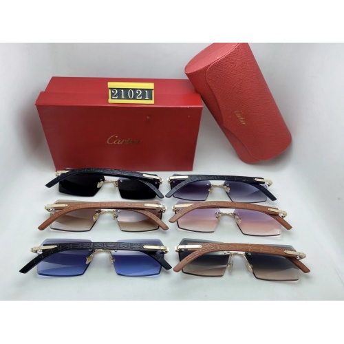 Replica Cartier Fashion Sunglasses #982927 $32.00 USD for Wholesale