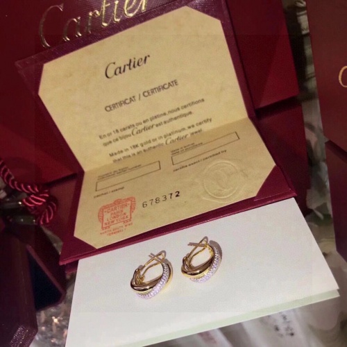 Cartier Earring For Women #983401 $40.00 USD, Wholesale Replica Cartier Earrings