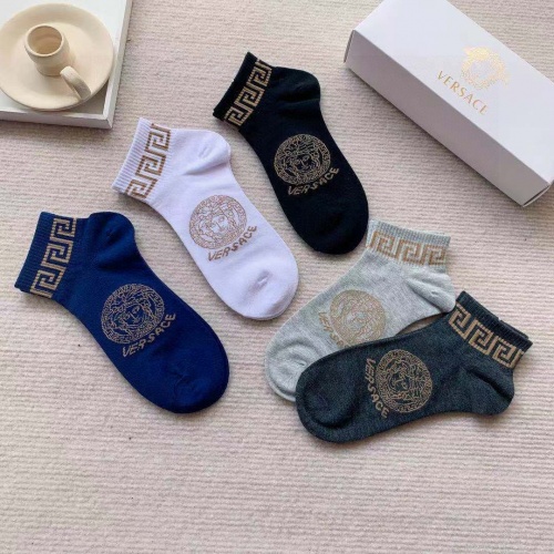 Replica Versace Socks #983467 $29.00 USD for Wholesale