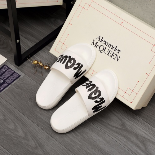 Replica Alexander McQueen Slippers For Men #983793 $48.00 USD for Wholesale
