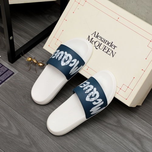 Replica Alexander McQueen Slippers For Men #983794 $48.00 USD for Wholesale