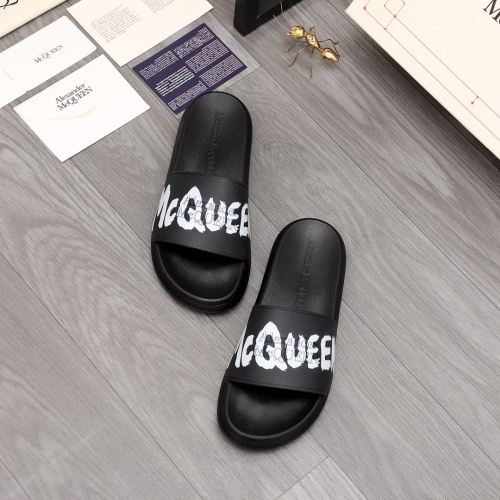Replica Alexander McQueen Slippers For Men #983796 $48.00 USD for Wholesale