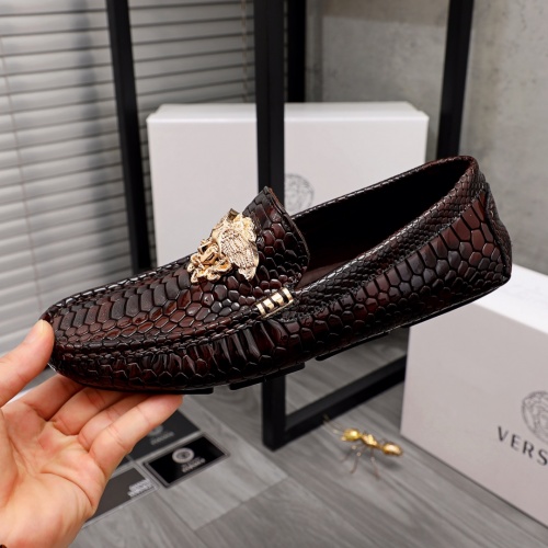 Replica Versace Leather Shoes For Men #983846 $68.00 USD for Wholesale