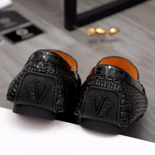 Replica Versace Leather Shoes For Men #983854 $72.00 USD for Wholesale
