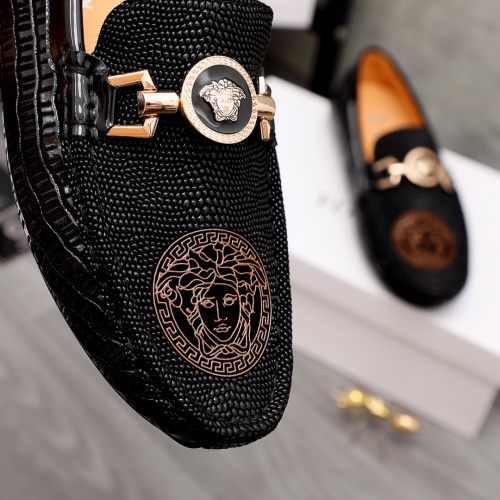 Replica Versace Leather Shoes For Men #983855 $72.00 USD for Wholesale
