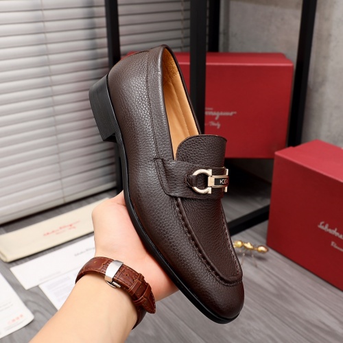 Replica Ferragamo Salvatore FS Leather Shoes For Men #983899 $85.00 USD for Wholesale