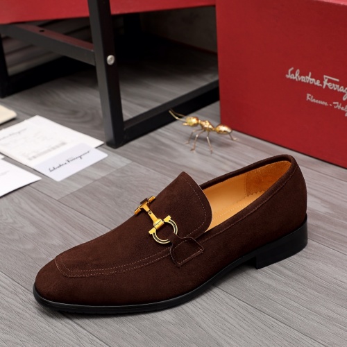Replica Ferragamo Salvatore FS Leather Shoes For Men #983918 $96.00 USD for Wholesale